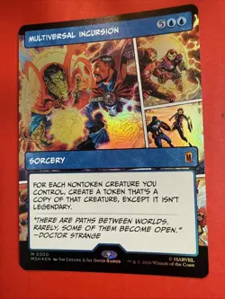 Multiversal Incursion Borderless Foil Marvel Super Heroes Mtg Nm 0300 - Image 1