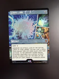 MTG Marvel Super Heroes Cosmic Cube Borderless 0312 Foil - Image 1