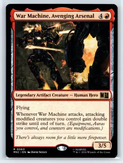 War Machine, Avenging Arsenal - NM - Commander: Marvel Super Heroes - MTG - MSC - Image 1