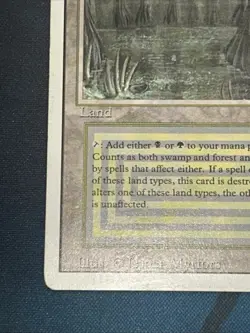 Bayou Revised MTG Magic The Gathering Reserved List Dual Land HP Heavy Play - Image 5