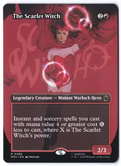 PRESALE The Scarlet Witch (Borderless) MSH 368 Magic: The Gathering R NM - Image 1