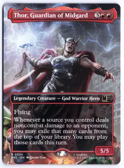 PRESALE Thor, Guardian of Midgard (Borderless) MSC 503 Magic: The Gathering R NM - Image 1