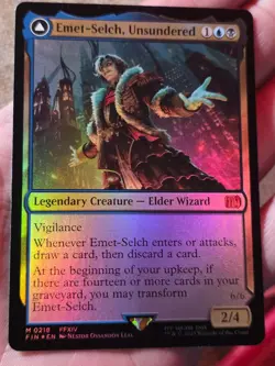 Emet-Selch Unsundered Prerelease FOIL MTG Magic Gathering FF Final Fantasy FFXIV - Image 1