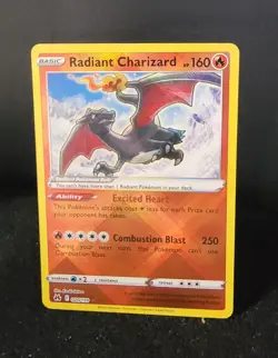 2023 🦖 Pokemon TCG Radiant Charizard Crown Zenith 020/159 Holo Radiant Rare - Image 1