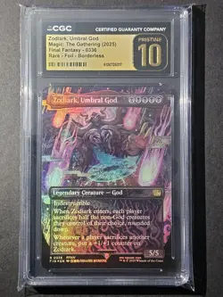 MTG CGC Pristine 10 Zodiark, Umbral God (Borderless Foil) R 0336 Final Fantasy - Image 1