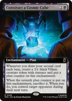 ~ Construct a Cosmic Cube (Extended Art) ~ NM ~ Marvel Super Heroes ~ MTG ~ - Image 1
