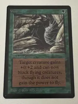 Magic the Gathering MTG Beta Web NM (Beta Bob) - Image 1