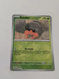 Dwebble 011/182 Common Destined Rivals Pokemon Reverse Holo Near Mint - Image 1