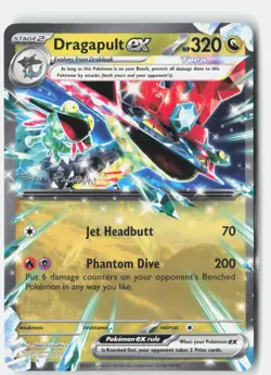 Dragapult ex Prize Pack Series Cards 130/167 Vintage Pokemon Card Holofoil - Image 1
