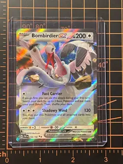 Holo Bombirdier ex 156/182 Double Rare Paradox Rift Pokemon TCG - Image 1