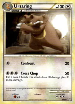 Ursaring 37/95 Rare Call of Legends Pokemon Lightly Played - Image 1