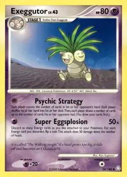 Exeggutor 54/146 Uncommon Legends Awakened Pokemon Lightly Played - Image 1