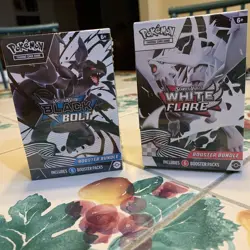 Pokemon TCG Scarlet & Violet White Flare & Black Bolt Booster Bundle Set Sealed! - Image 1