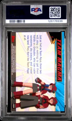 2003 TOPPS POKEMON ADVANCED #6 TEAM MAGMA PSA 10 - Image 2