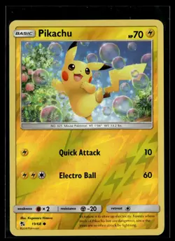 Pokemon TCG Hidden Fates #19/68 Pikachu Reverse Holo - Image 1