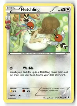 FLETCHLING RC25/RC32 C GENERATIONS POKEMON NM/M - Image 1
