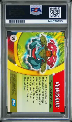2004 TOPPS POKEMON ADVANCED CHALLENGE #81 VENUSAUR PSA 10 - Image 2