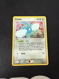 Pokemon Swablu #79/107 Reverse Holo Common - 2005 EX Deoxys - MP - Image 1