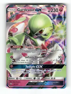 Gardevoir GX - 93/147 - Burning Shadows - Pokemon - GX Rare - Holo NM - Image 1