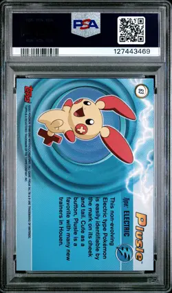 2003 TOPPS POKEMON ADVANCED #63 PLUSLE PSA 10 - Image 2