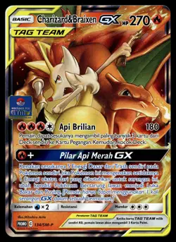 Charizard & Braixen GX - 134/SM-P - NM - Indonesian - Promo - Pokemon - A1-85 - Image 1