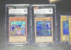 Konami Yu-Gi-Oh! CGC 10 secret Graded Dark Magician Girl & Dark Magician JP F - Image 2