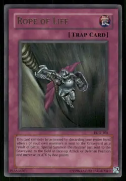 Rope of Life PGD-105 Ultra Rare Pharaonic Guardian Yu-Gi-Oh Unlimited NM - Image 1