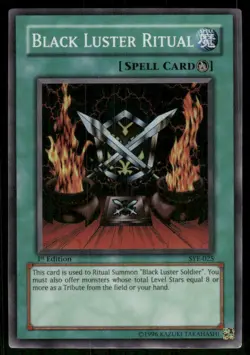 Black Luster Ritual SYE-025 Starter Deck: Yugi Evolution Yu-Gi-Oh 1st Edition LP - Image 1