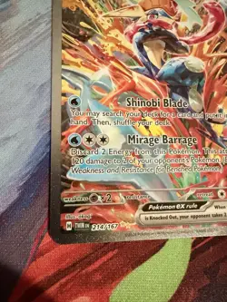 Greninja ex 214/167 Sv06 Twilight Masquerade SIR Full Art Holo English - Image 5