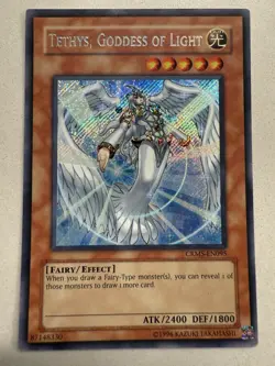 Tethys, Goddess Of Light CRMS-EN095 Secret Rare Unlimited Crimson Crisis LP - Image 1