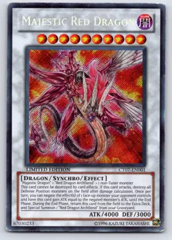 Yu-Gi-Oh! Majestic Red Dragon - CT07-EN001 - Secret Rare - Limited Edition MP - Image 1