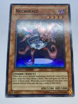 Yugioh Necroface Super Rare Limited Edition CRMS-ENSE1 HP - Image 1