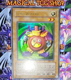 Yugioh Time Wizard Metal Raiders Ultra Rare MRD-065 Original Print Konami 2002 - Image 4