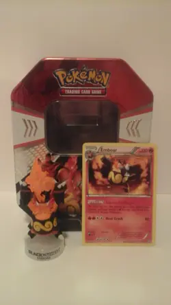 Pokemon TCG 2013 Emboar Tin with Promo Card and Figure (No Booster Packs) - Image 1