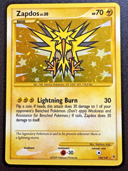 Zapdos 150/147 Platinum Supreme Victors Pokemon Card Holo Foil Secret Rare LP - Image 1