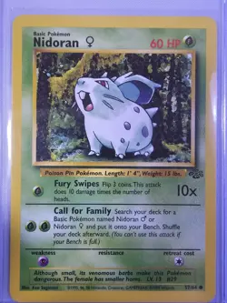 Nidoran 57/64 Jungle Regular - Pokemon Card - NM - Image 1