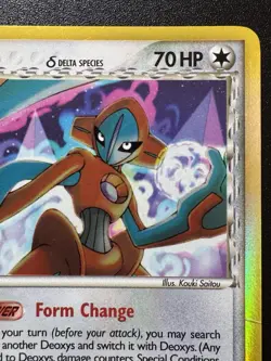 Deoxys 5/110 EX Holon Phantoms Pokemon Card Holo Foil Rare MP - Image 4