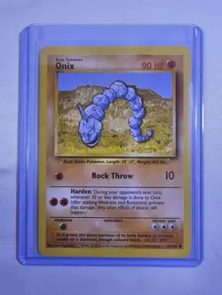 Onix #56/102 - Base Set - Pokemon Card - TCG - Vintage - WoTC - Near Mint - Image 1