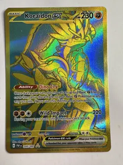 Pokemon TCG Koraidon EX Hyper Rare Card 245/091 Paldean Fates - Image 1