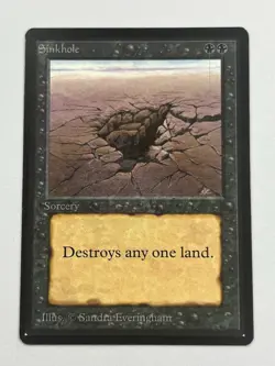 Sinkhole - Beta Edition 1993 - MTG card [NM] - Image 1