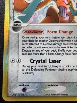 Deoxys 5/110 EX Holon Phantoms Pokemon Card Holo Foil Rare LP - Image 5