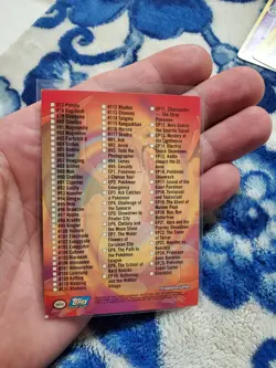 LP Pokemon Card - Checklist - Blue Logo - Topps Series 2 - Image 2