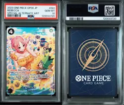PSA10 Rebecca SR OP05 091 Special Parallel Card One Piece TCG Japan - Image 1