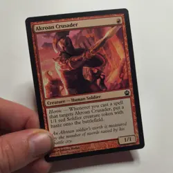 MTG Magic the Gathering Akroan Crusader (515/779) Foundations Jumpstart LP - Image 1