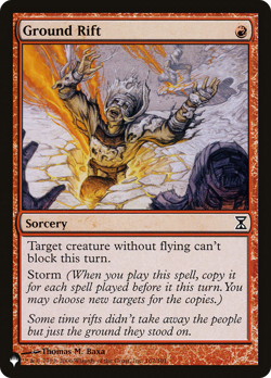 Ground Rift (REGULAR) x1 - MTG The List PLST #TSP-162 - Image 1