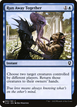 Run Away Together (REGULAR) x1 - MTG The List PLST #CLB-92 - Image 1
