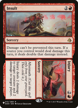 Insult // Injury (REGULAR) x1 - MTG The List PLST #AKH-213 - Image 1