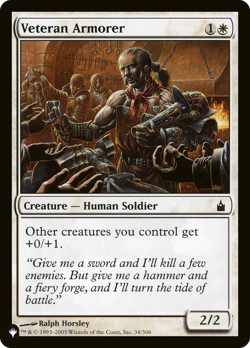 Veteran Armorer (REGULAR) x1 - MTG The List PLST #RAV-34 - Image 1