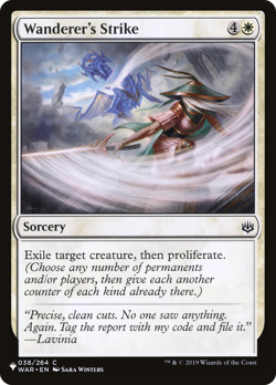 Wanderer's Strike (REGULAR) x1 - MTG The List PLST #WAR-38 - Image 1