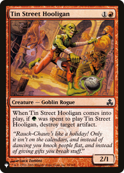 Tin Street Hooligan (REGULAR) x1 - MTG The List PLST #GPT-78 - Image 1
